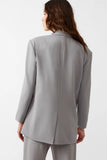 Steve Madden Apparel IMAAN BLAZER Style BN302125STGY in Steel Grey;Boyfriend Fit Blazer;Over-sized women's Blazer