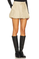 Steve Madden Apparel Livie Skirt Style BP309292KHKI in Khaki; Fall Bubble Mini Skirt