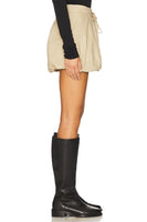 Steve Madden Apparel Livie Skirt Style BP309292KHKI in Khaki; Fall Bubble Mini Skirt