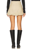 Steve Madden Apparel Livie Skirt Style BP309292KHKI in Khaki; Fall Bubble Mini Skirt