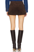 Steve Madden Apparel Simona Skirt style BP309328DESP in Dark EspressoFall Cord Bubble Mini Skirt;Brown Bubble Mini Skirt; 