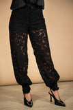 Steve Madden Apparel Tre Pant Style BP303641 in Black, Black Lace Pant, Night Out Pant