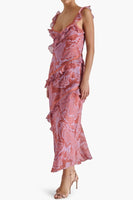 Steve Madden Apparel Versailles Dress Style XP208021PKSN in Pink Snake; 