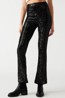 Steve Madden Citrina Pant Style BN403747 in Black;Sequined Pants;Steve Madden Sequined Pants; 