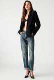 Steve Madden Clothing Payton Blazer Style BN202922BLCK in Black;black blazer;steve madden black blazer; 