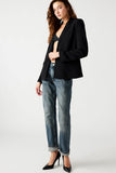 Steve Madden Clothing Payton Blazer Style BN202922BLCK in Black;black blazer;steve madden black blazer; 