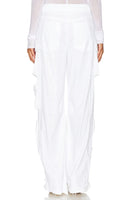 Steve Madden Duo Sequined Cargo Pant Style BN403761WHTE In White;White Sequined Pant; 