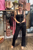 Steve Madden Ellis Jumpsuit Style BN203545BLCK  in Black; 