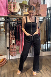 Steve Madden Ellis Jumpsuit Style BN203545BLCK  in Black; 