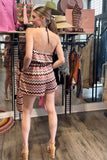 Steve Madden Pinto Romper Style BN203462CPNK in Coral Pink; 