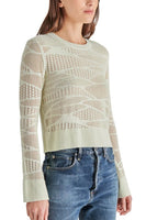 Steve Madden Yuki Sweater Style BO106539SEAM in Sea Mist; 
