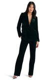 Steve Madden Merene Blazer Style BO402557WPIN in Winter Pine;Velvet Holiday Blazer; 