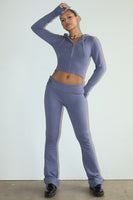 Sweater Flare Pants Style BRW2175 in Midnight;Frankie's Bikinis Lounge Set; 