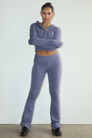 Sweater Flare Pants Style BRW2175 in Midnight;Frankie's Bikinis Lounge Set; 