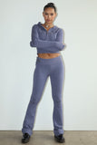 Sweater Flare Pants Style BRW2175 in Midnight;Frankie's Bikinis Lounge Set; 