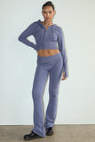 Sweater Flare Pants Style BRW2175 in Midnight;Frankie's Bikinis Lounge Set; 