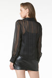 Tart Collection ARACELI TOP Style TP81735 in Black Sheer Stripe; 