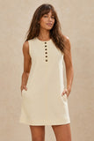 Varley Clothing Elba Tank Mini Dress Style VAR03451 PRIS in Pristine.  Women's elevated casual doubleSoft Knit Mini Dress