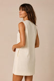 Varley Clothing Elba Tank Mini Dress Style VAR03451 PRIS in Pristine.  Women's elevated casual doubleSoft Knit Mini Dress