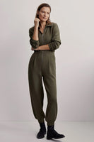 Varley Clothing Jessie Jumpsuit Style VAR01175 in Olive Night; 