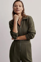 Varley Clothing Jessie Jumpsuit Style VAR01175 in Olive Night; 