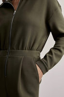 Varley Clothing Jessie Jumpsuit Style VAR01175 in Olive Night; 