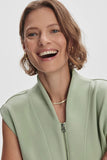 Varley Clothing Loretta Half-Zip Sleeveless Sweatshirt  Style VAR01892 in Snow Sage; 