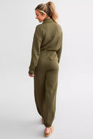 Varley Clothing Jessie Jumpsuit Style VAR01175 in Olive Night; 