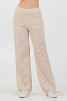 Vintage Havana Bali Beige Open Crochet Tie Pants STyle B12193-Bali;crochet pant; 