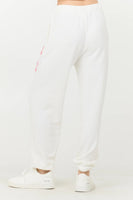 Vintage Havana Star French Terry Jogger Sweat pant Style B12189-Wht in white; 