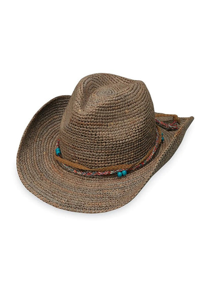 Wallaroo Hats Catilina Cowboy Hat in Mushroom;Cowboy Inspired Woven Hat;Festival Style Hat;Nashville Hat; 
