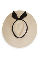 Wallaroo Hats Elise in White Beige with Black Scarf;Wallaroo Jane Seymour Hat