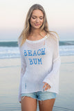 Wooden Ships Beach Bum Crew Cotton Style K50CP3W139 in Breaker White Sky; 