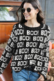 Wooden Ships Boo Boo Crew Chunky Style K57Y2W650 in Black with Pure Snow White; 