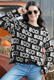 Wooden Ships Boo Boo Crew Chunky Style K57Y2W650 in Black with Pure Snow White; 