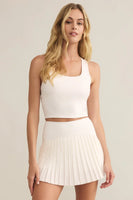 Z Supply Clothing Active Courtside Top Style ZVT251122S Wht;White Active Tank Bra;Active Sports Bra; 