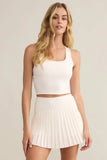 Z Supply Clothing Active Courtside Top Style ZVT251122S Wht;White Active Tank Bra;Active Sports Bra; 