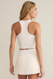 Z Supply Clothing Active Courtside Top Style ZVT251122S Wht;White Active Tank Bra;Active Sports Bra; 