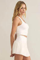 Z Supply Clothing Active Courtside Top Style ZVT251122S Wht;White Active Tank Bra;Active Sports Bra; 