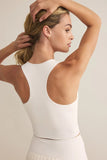 Z Supply Clothing Active Courtside Top Style ZVT251122S Wht;White Active Tank Bra;Active Sports Bra; 