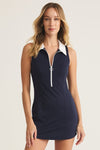 Z Supply Clothing Active On The Move Dress Style ZVD251119S ECP in Eclipse;Active Style Dress;Pickleball Tennis Dress; Course to Club dress