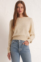 Z Supply Clothing All We Need is Love Sweater STyle ZW241251 SSN in Sandstone; 