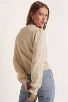 Z Supply Clothing All We Need is Love Sweater STyle ZW241251 SSN in Sandstone; 