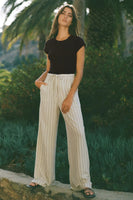 Z Supply Clothing Cortez Pinstripe Pant Style ZP241185 in White;Striped Trouser Pant;Pinstripe Trouser; 