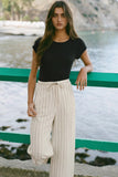 Z Supply Clothing Cortez Pinstripe Pant Style ZP241185 in White;Striped Trouser Pant;Pinstripe Trouser; 