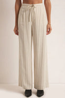 Z Supply Clothing Cortez Pinstripe Pant Style ZP241185 in White;Striped Trouser Pant;Pinstripe Trouser; 