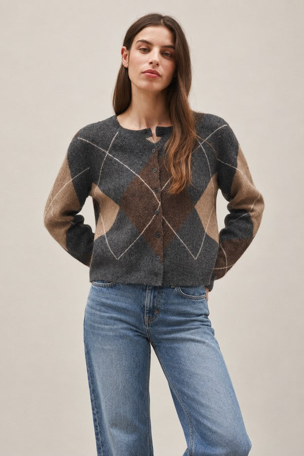 Medina Argyle Cardigan