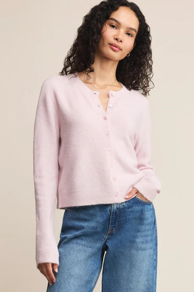 Z Supply Clothing Medina Cardigan Style ZW251267S in Washed Pink; soft fall cardigan sweater Top; 