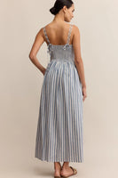 Z Supply Clothing Nadine Striped Midi Dress Style ZD253189 BHS in Boathouse; Striped Summer Dress
