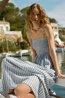 Z Supply Clothing Nadine Striped Midi Dress Style ZD253189 BHS in Boathouse; Striped Summer Dress